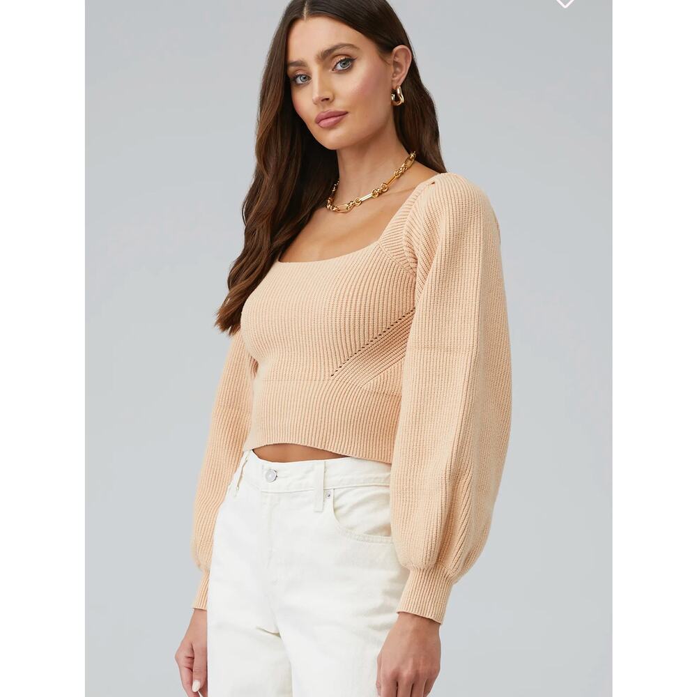 Minkpink Kalgan Knit Top, Caramel, Size: M, NWT - Picture 3 of 5